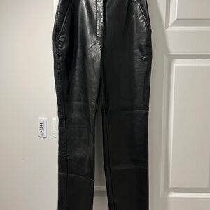 Babaton Faux Black Leather Pants Womens size 2